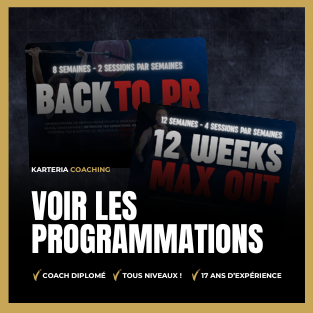 Programmation d'haltérophilie Karteria